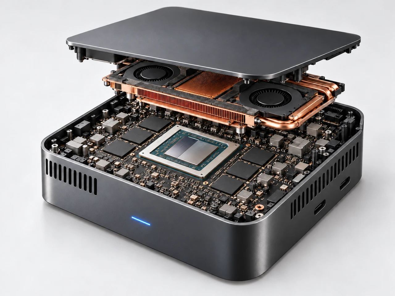AMD Ryzen AI Max+ 395 内部结构：芯片据 Framework 实拍重构，散热参考 Ryzen AI Halo，非镜界实机拆解