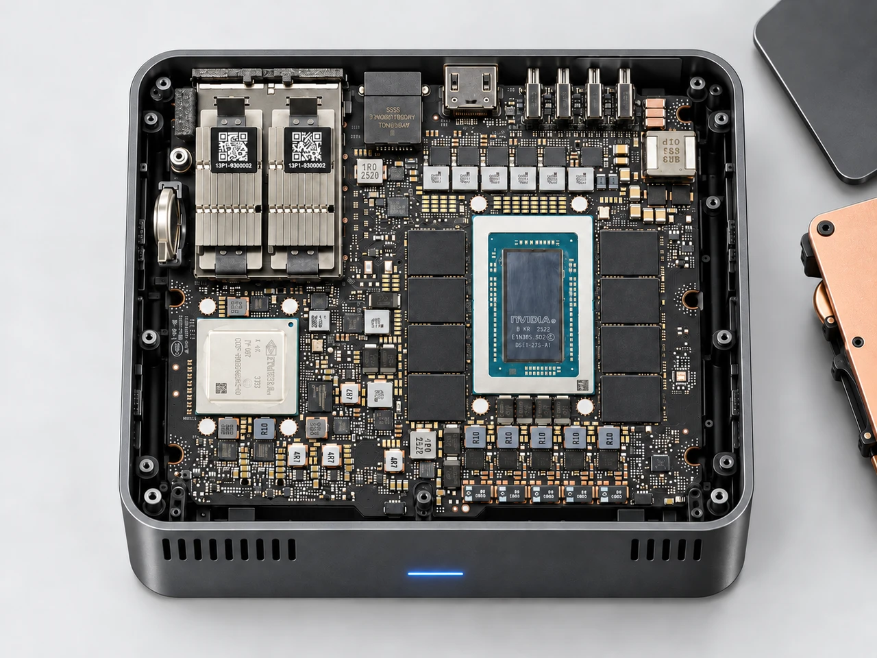 NVIDIA GB10 内部结构：基于 DGX Spark 实拍的 AI 重构，非镜界实机拆解